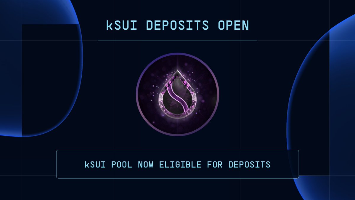 suilendprotocol's tweet photo. Introducing kSUI on Suilend! Kriya Staked SUI (kSUI) is now listed with a 70% LTV and a 100K kSUI initial deposit limit.

Deposit to earn MAYA points and kSUI rewards!

Visit https://t.co/KlRnUTkhuf now to stake SUI for kSUI and deposit it into Suilend in a single transaction! https://t.co/f7nSIASKoo
