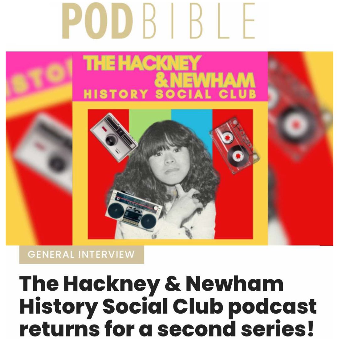 podbible's tweet image. INTERVIEW // The Hackney &amp;amp; Newham History Social Club podcast

@Sweliotknickers tells us all about series two of The Hackney and Newham History Social Podcast which launches today! 

@Immediate_T @thisisdistorted @becklamb

READ NOW: 
podbiblemag.com/the-hackney-ne…

#inpartnership