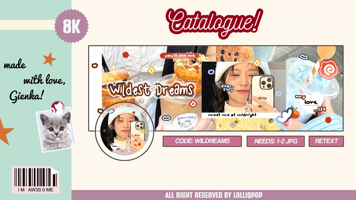 Help rt? Thank you 💗✨️

Halo kenalan sama 10 katalog baru gienka yukk!! Tolong bantu untuk diospek yaa teman-teman kalau ada kesamaan dengan BA lain bisa langsung ketuk dm aku. Terima kasih banyak semuanya🫶🏻

#zonauang