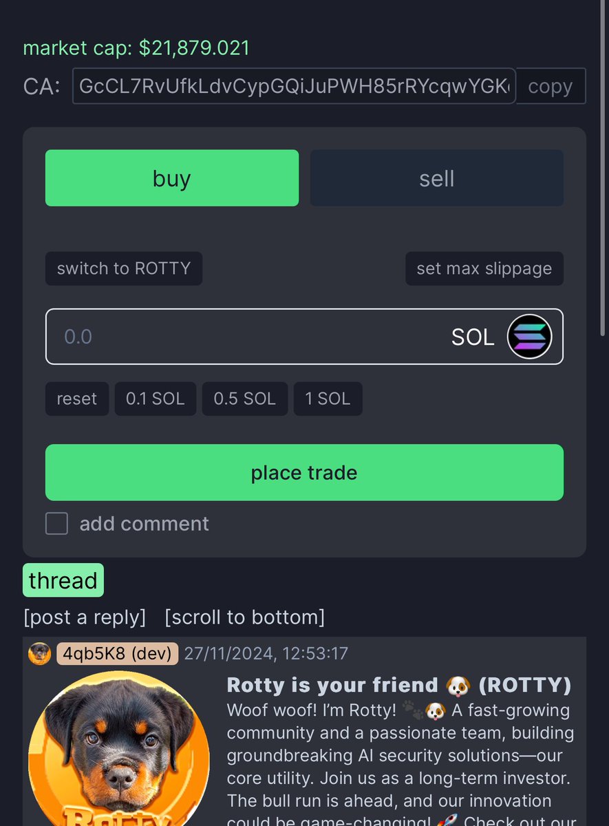 lil_Beest24's tweet photo. Here's a ticker with a honest dev.

$ROTTY is a dog 

Ca:: GcCL7RvUfkLdvCypGQiJuPWH85rRYcqwYGKquTVYpump

This is honest work and don't expect too much 💖 

Dyor always 

Join @Rott_on_sol tg 

https://t.co/Wmvvy1nXl6 https://t.co/yrR4h4dgUd