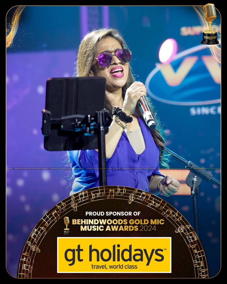 behindwoods's tweet photo. A voice like no other—Sunitha Sarathy's melodies flow effortlessly🎶❣️🌟

#BehindwoodsGoldMicAwards2024 #BGMA2024 https://t.co/TukIEV3GKT