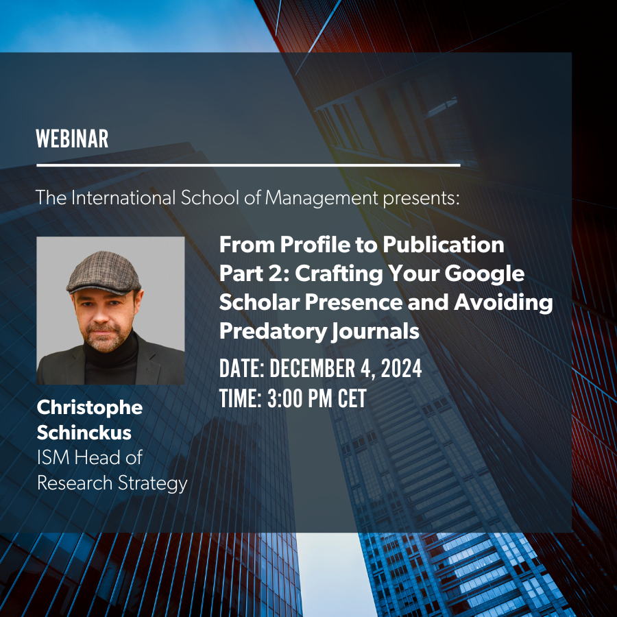 ismedu's tweet photo. Happening next week! Don’t miss Dr. Christophe Schinckus' Dec 4 webinar, "From Profile to Publication." Perfect for researchers aiming to boost their academic profiles and enhance their research visibility!

https://t.co/nDaNlmJmg6

#ResearchTips #AcademicGrowth #ISMWebinar https://t.co/eq49RPoF66