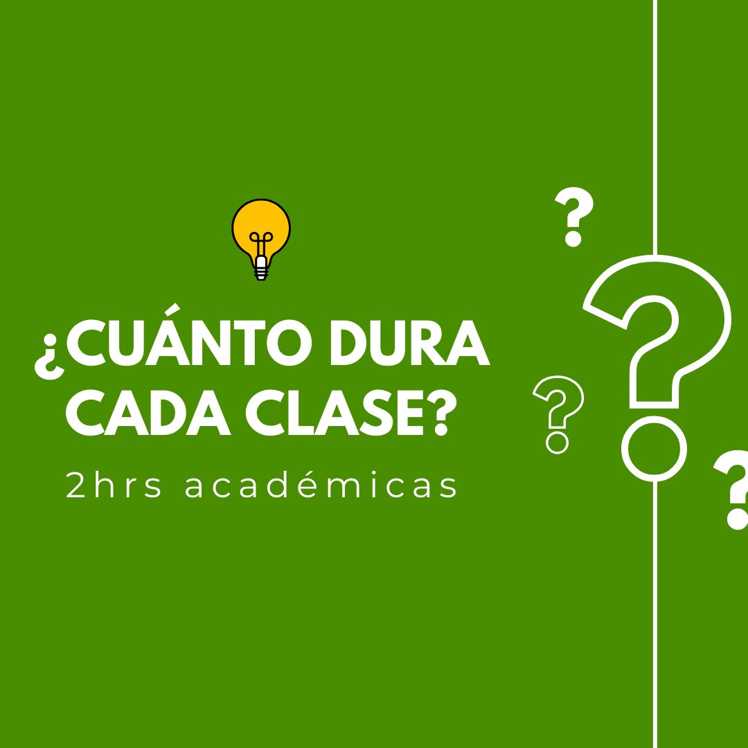 Fundeim's tweet photo. 🤔 ¿Cuántas clases semanales hay en cada curso? 

Aquí les dejamos información que siempre vale la pena tener a la mano 👀👇🏻 https://t.co/bDXCViEcYH