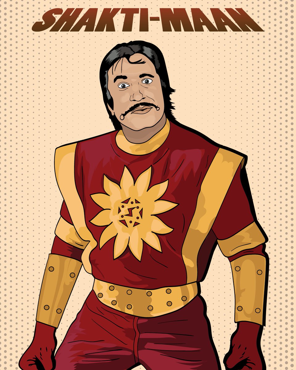 manvij1's tweet image. Found this in the archives! I illustrated some ideas about reimagining certain characters and titles in 2020-21. I wasn&apos;t confident about posting these back then, but I don&apos;t care anymore. Here we go: What If... 01
.
#WhatIf #shaktimaan #shaktikapoor #shaktiman #sorryshaktimaan