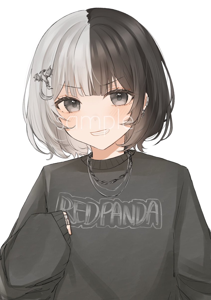 sametadayo's tweet photo. ご依頼でした〜
差分付き🩶🖤🤍 https://t.co/VUjAZPHZyK