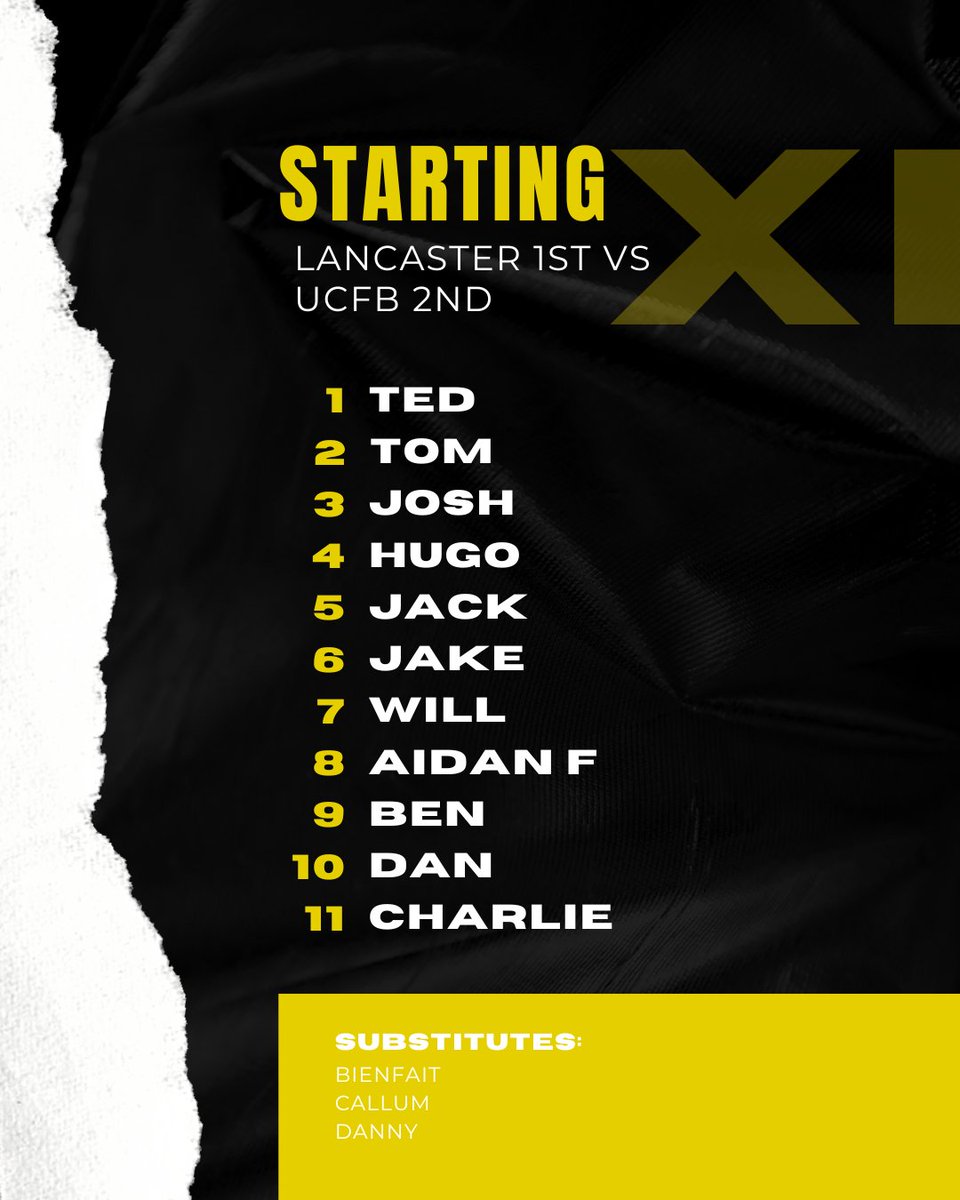 Ucfb2ndTeam's tweet photo. Your team to take on Lancaster this afternoon. https://t.co/bewYHFf5p8
