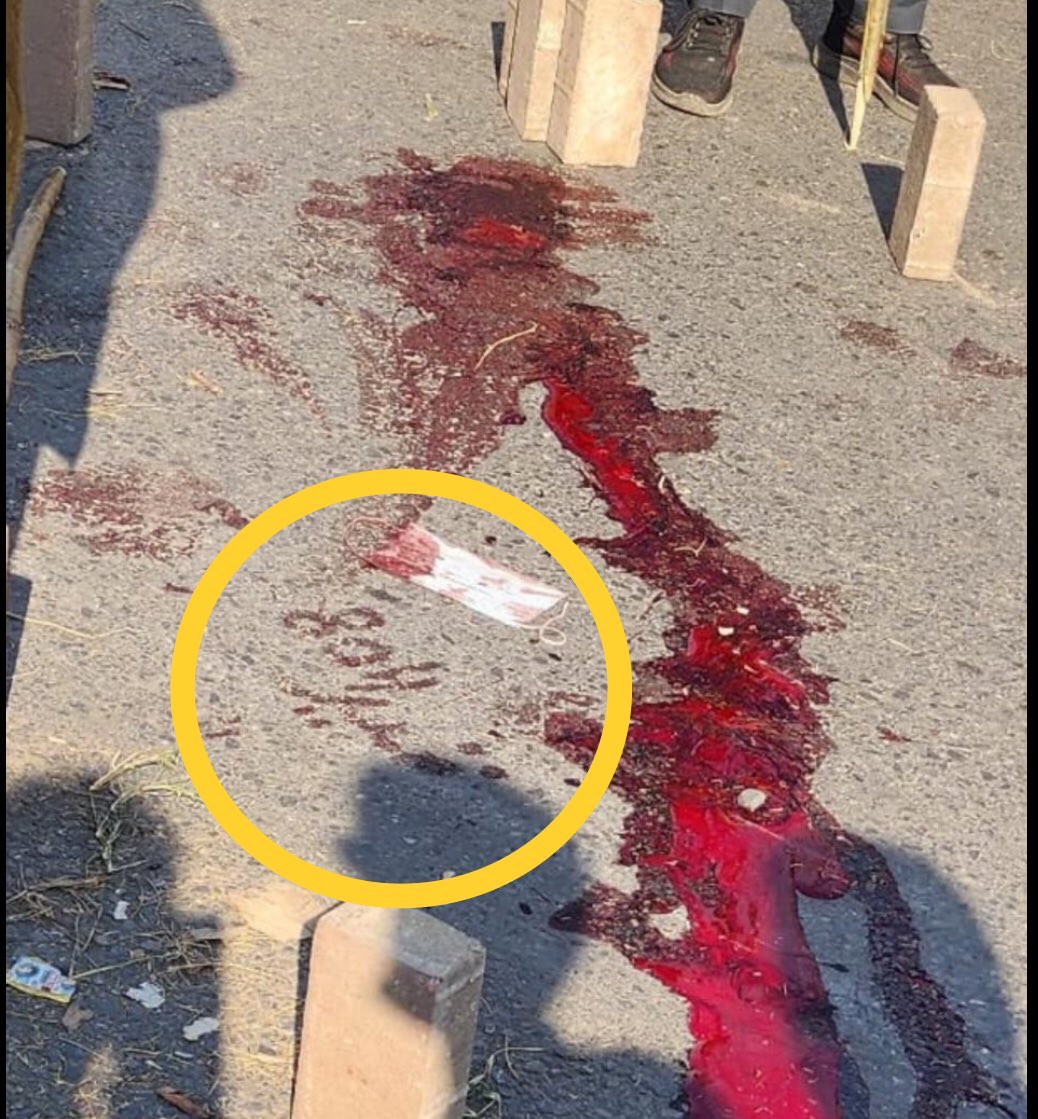 مقتل گاہ سے ملا اسلحہ ایک ماسک