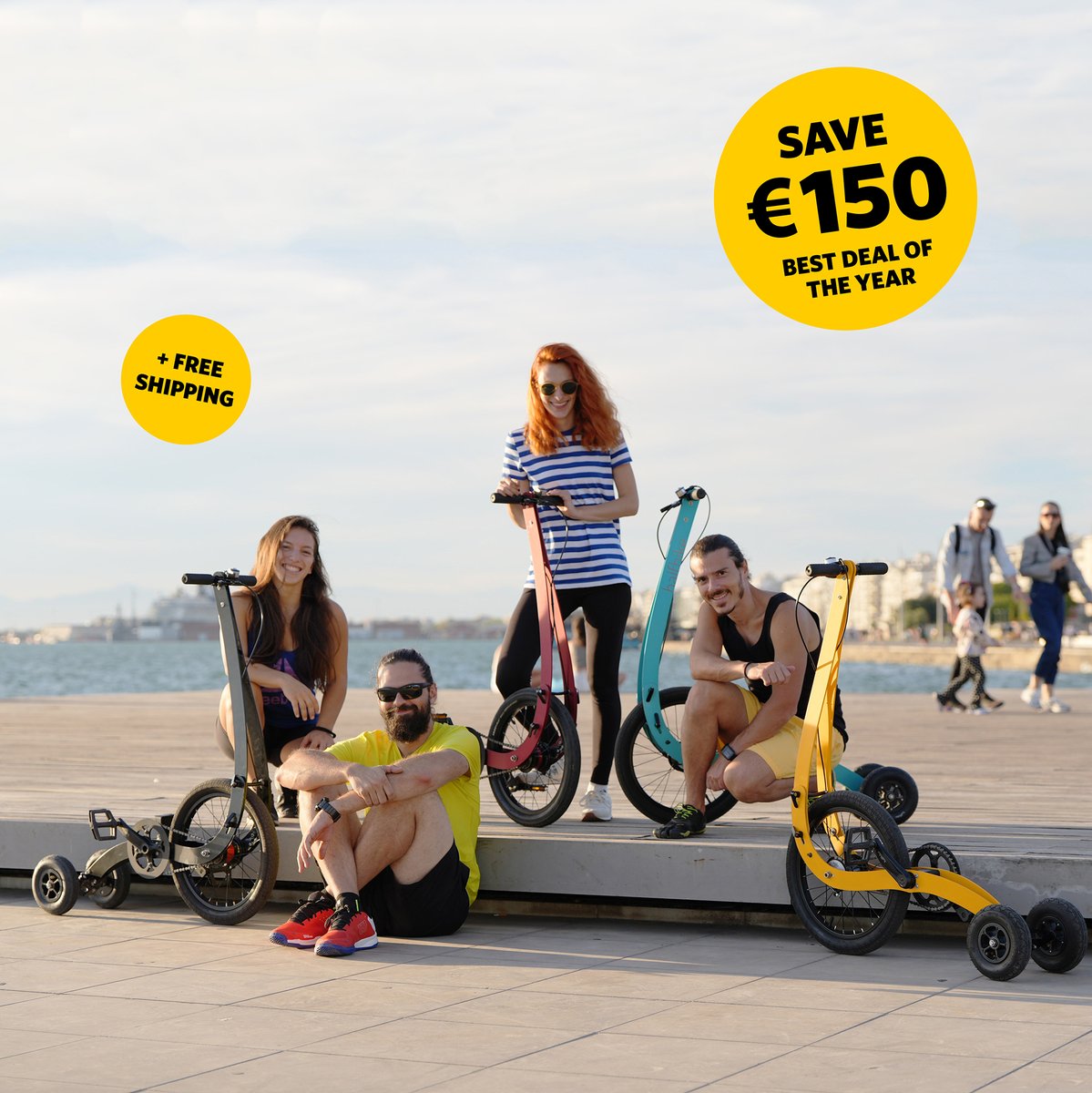 Save €150 on Halfbike and we'll top it up with free shipping!
Here's a rare opportunity to grab your dream Halfbike at an unbeatable discount! halfbikes.com

#halfbike #halfbike3 #fullbodyworkout #standingbike #blackfriday #discountshopping