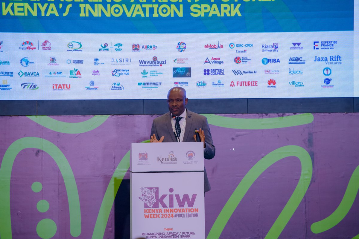 KenyaInnovWeek's tweet photo. The CEO of @KENIAupdates highlighted that this year, the #KIW2024 is focused on three key areas:
1. access to funding—ensuring that the innovation plan includes details of access to funding to scale them. https://t.co/RCm1zWlyVe