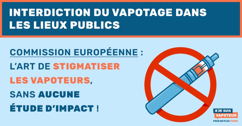 JeSuisVapoteur's tweet photo. Jeudi, un vote sur l'interdiction du vapotage dans les lieux publics aura lieu. C'est une aberration, car le vapotage passif n'existe pas. Pourquoi stigmatiser les anciens fumeurs et les pousser vers leur ancienne addiction, sans aucune étude d'impact ?

#Responsabilité #Europe https://t.co/1PSWHTv59B