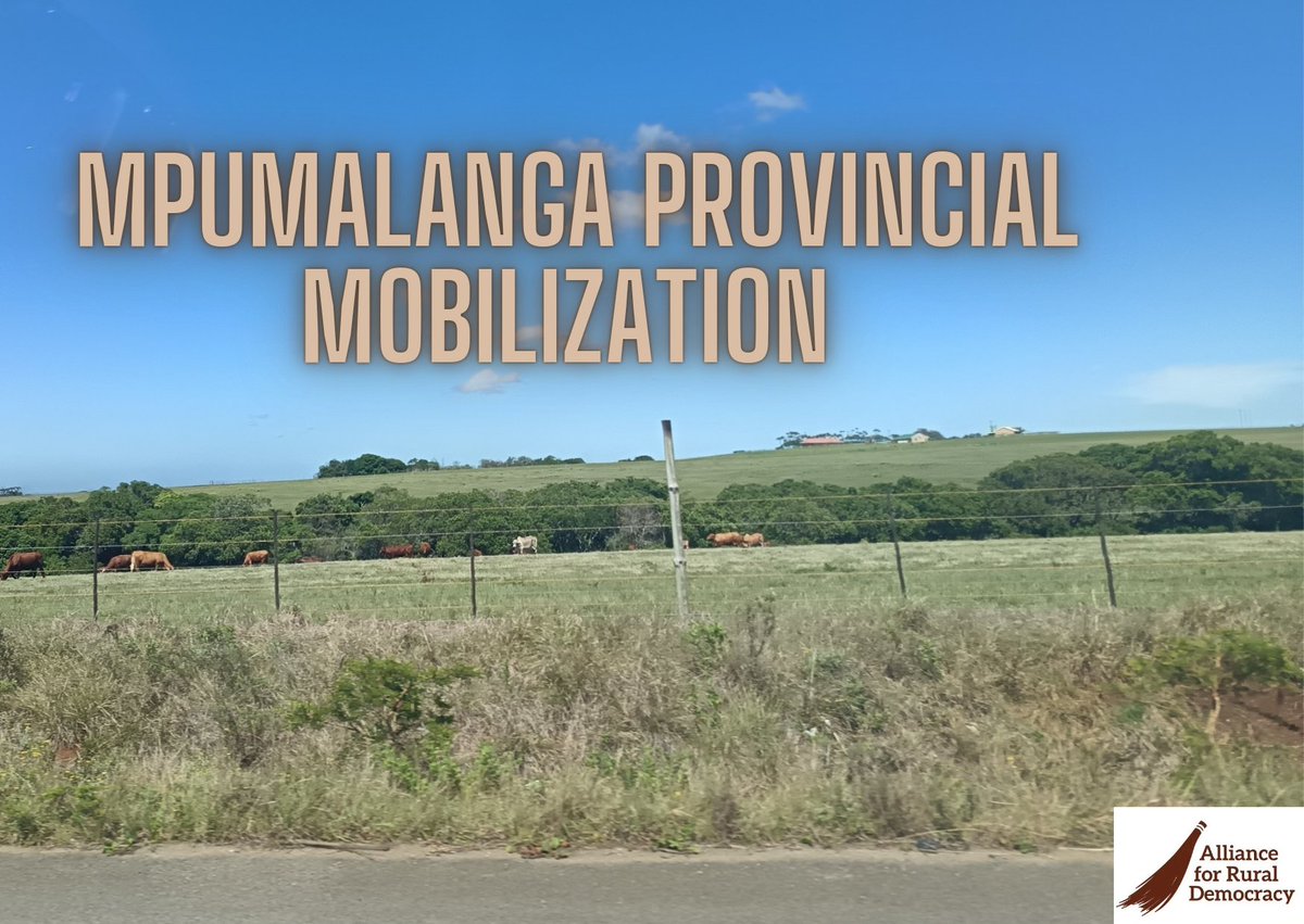 Alliance for Rural Democracy (@ruraldemocracy) on Twitter photo ๐งน๐งน๐งน <a href="/LRCSouthAfrica/">Legal Resources Centre</a> joins us today for Mpumalanga Provincial Workshop discussing the latest updates on law and policy reforms that affect rural residents. Tribal levies, communal tenure, stalled land restitution claims, no water reforms, and no accountability are key issues ๐งน๐งน๐งน <a href="/LRCSouthAfrica/">Legal Resources Centre</a> joins us today for Mpumalanga Provincial Workshop discussing the latest updates on law and policy reforms that affect rural residents. Tribal levies, communal tenure, stalled land restitution claims, no water reforms, and no accountability are key issues