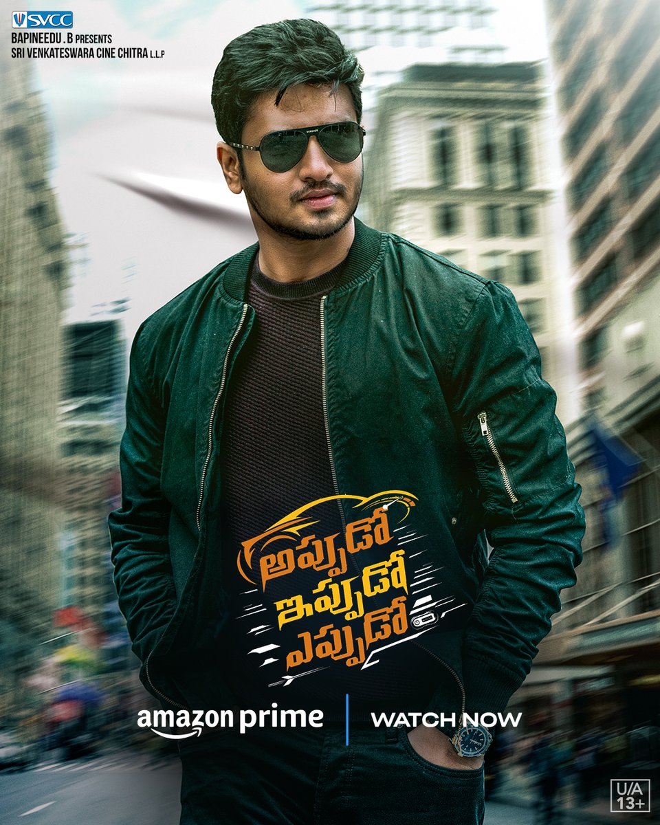 SVCC (@svccofficial) on Twitter photo Experience the Thrill-Packed Action Entertainer #AppudoIppudoEppudo streaming now on <a href="/PrimeVideoIN/">prime video IN</a>💥🔥
▶️ bit.ly/AppudoIppudoEp…
<a href="/actor_Nikhil/">Nikhil Siddhartha</a> <a href="/sudheerkvarma/">sudheer varma</a> <a href="/rukminitweets/">rukmini</a> <a href="/itsdivyanshak/">Divyansha Kaushik</a> <a href="/harshachemudu/">harsha chemudu</a> <a href="/dvlns/">bapineedu bhogavalli</a> <a href="/BvsnP/">Bvsn Prasad</a> <a href="/SunnyMROfficial/">Sunny M.R.</a> <a href="/singer_karthik/">Karthik Music Exp</a> @Rip_Apart <a href="/NavinNooli/">Navin Nooli</a> Experience the Thrill-Packed Action Entertainer #AppudoIppudoEppudo streaming now on <a href="/PrimeVideoIN/">prime video IN</a>💥🔥
▶️ bit.ly/AppudoIppudoEp…
<a href="/actor_Nikhil/">Nikhil Siddhartha</a> <a href="/sudheerkvarma/">sudheer varma</a> <a href="/rukminitweets/">rukmini</a> <a href="/itsdivyanshak/">Divyansha Kaushik</a> <a href="/harshachemudu/">harsha chemudu</a> <a href="/dvlns/">bapineedu bhogavalli</a> <a href="/BvsnP/">Bvsn Prasad</a> <a href="/SunnyMROfficial/">Sunny M.R.</a> <a href="/singer_karthik/">Karthik Music Exp</a> @Rip_Apart <a href="/NavinNooli/">Navin Nooli</a>
