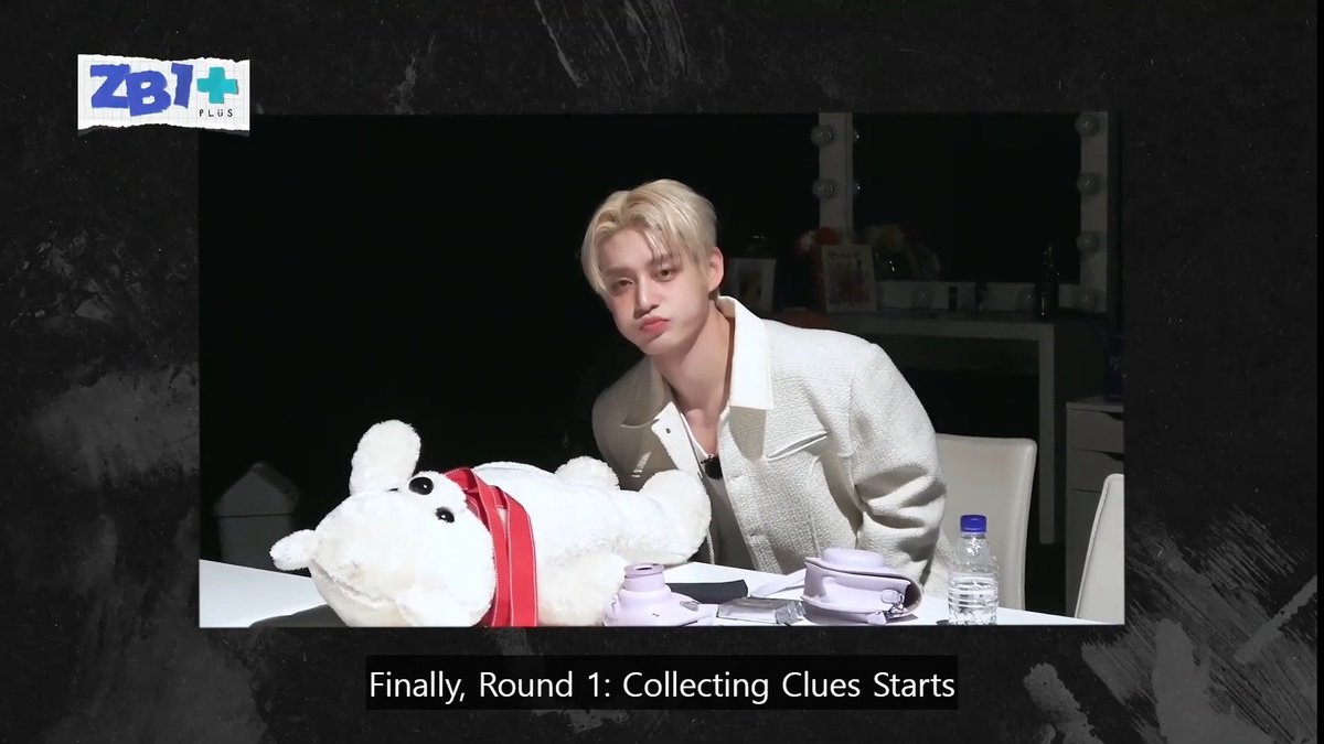 _Tantina's tweet image. [Only 2nd ZEROSE] ZB1+PLUS ZBTVing Behind 오늘은 내가 명탐정🧐  Today, I'm great detective Jiwoong Cutie Pookie @ZB1_official @mnetplus #ZEROBASEONE #ZBTVing #KIMJIWOONG #ZB1