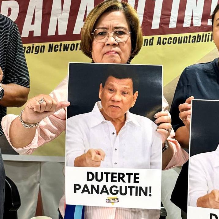 LOOK | Dating Sen. Leila de Lima, sumama sa paglulunsad ng 'Duterte Papanagutin' Campaign Network