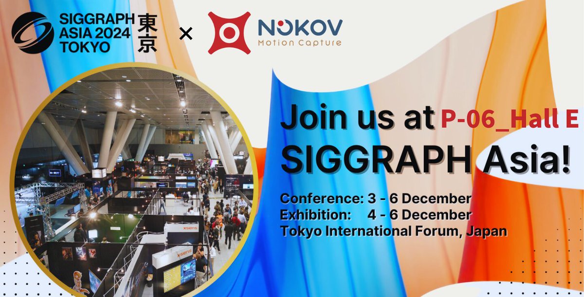 NokovMocap's tweet photo. We are excited to announce our participation in #SIGGRAPHAsia2024 ! 👏

From DEC 4 to 6, we will showcase our NOKOV Motion Capture system, featuring both high-precision optical motion capture solutions and markerless motion capture solutions.

Join us at Booth P-06 in Hall E！ https://t.co/Zo4LEeVfFf