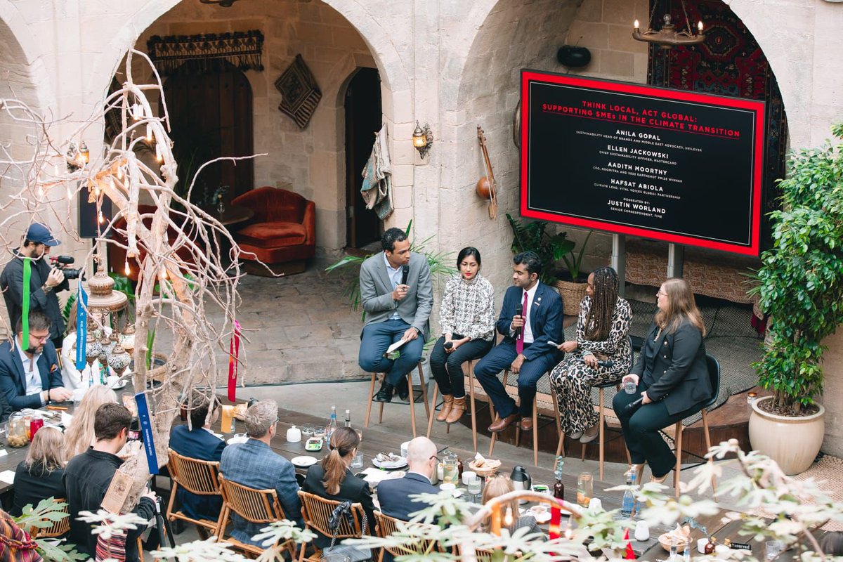 Anila Gopal, Global Head of Sustainability – Brands and Middle East Advocacy participated in a panel discussion alongside international sustainability leaders on “Think Local, Act Global: Supporting Small and Medium Enterprises (SMEs) in the Climate Transition” – hosted by @time