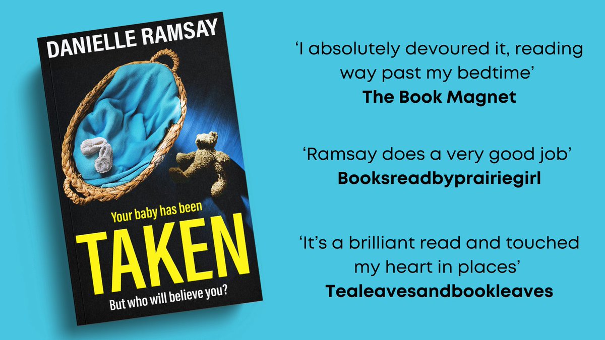 Thank you to <a href="/thebookmagnet/">Michelle Ryles</a>, booksreadbyprairiegirl and <a href="/fitzgerald631/">emma fitzgerald</a> for their recent reviews on the #Taken by <a href="/DanielleRamsay2/">Danielle Ramsay</a> #blogtour 

Buy now ➡️ mybook.to/TakenSocial