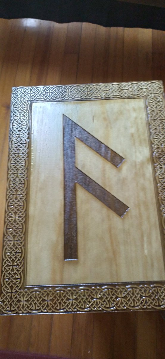 wood_pilled's tweet image. One of my favorite runes is #Ansuz, and engraved one for my shrine in 19mm timber and varnished.

The Ansuz rune is one of the most profound symbols in the Elder #Futhark, rich with meanings that connect us to ancient wisdom, divine guidance, and the art of communication. Let&apos;s…