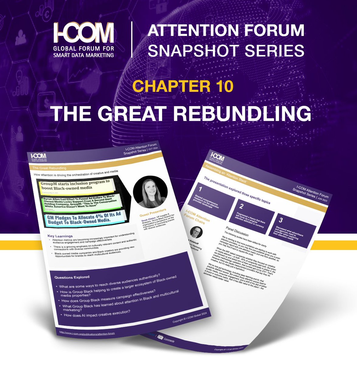 icomglobal's tweet image. Discover how attention is shaping the synergy between creative and media with Sarah Chaten, VP of Insights &amp;amp; Analytics at @GroupBlack_Co, in the latest edition of our Attention Forum Series.
 
Read more here: i-com.org/publications/a…
 
#creative #SmartDataMarketing #AttentionForum