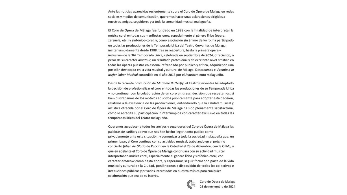Coro de Ópera Málaga tweet media