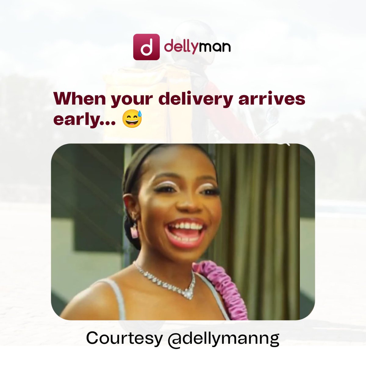Dellymanng's tweet photo. Nothing beats your packages arriving early!

With Dellyman, you can always count on our speedy delivery. We pride ourselves on efficiency and reliability ensuring your packages arrive when you least expect- often ahead of schedule!

Experience the joy of early deliveries with @dellymanng. Sign up with us today!

#Logistics #SameDayDelivery #Speedydelivery #Dellyman Danny #EarlyDelivery #ShippingSolutions Pinovibes