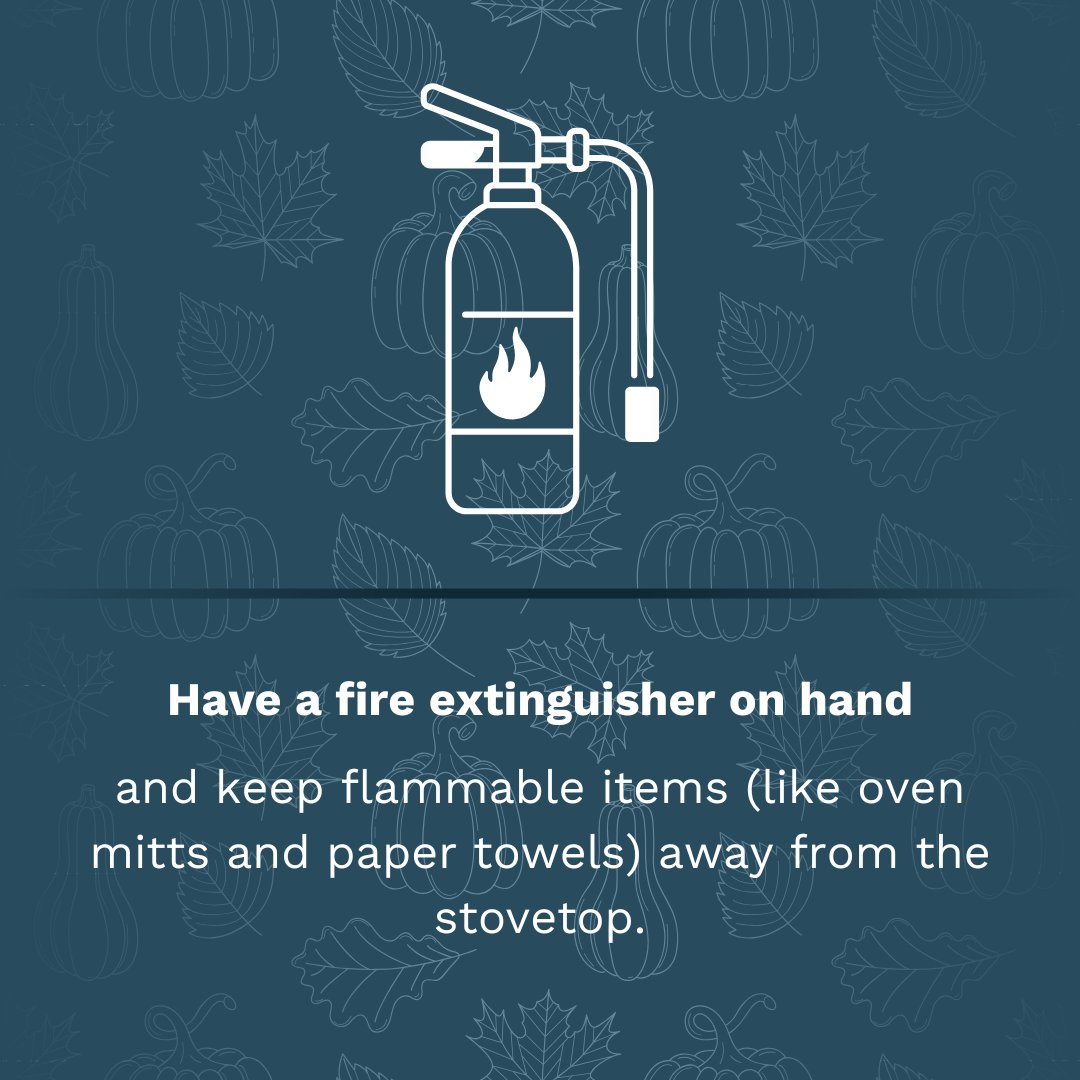 Thanksgiving is a time for feasting and gathering, but did you know it's also the most common day of the year for home fires caused by cooking appliances? 🧯

Stay safe while prepping for Turkey Day with these #KitchenSafety tips. 🦃

#SafetyTips #HomeSafety #Thanksgiving