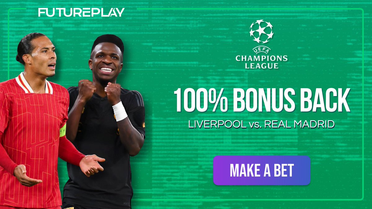 FuturePlay_com's tweet photo. Get ready football fans, cause we're in store for some scintillating #UCL fooball! And we've prepared some amazing offers for you here at FuturePlay! ⚽

💸 Bet Risk Free on #LIVRMA and #AVLJUV  tonight with our 100% Bonus Back Champions League Promo!

Find out more right here:
https://t.co/Yi76ok0MqT
