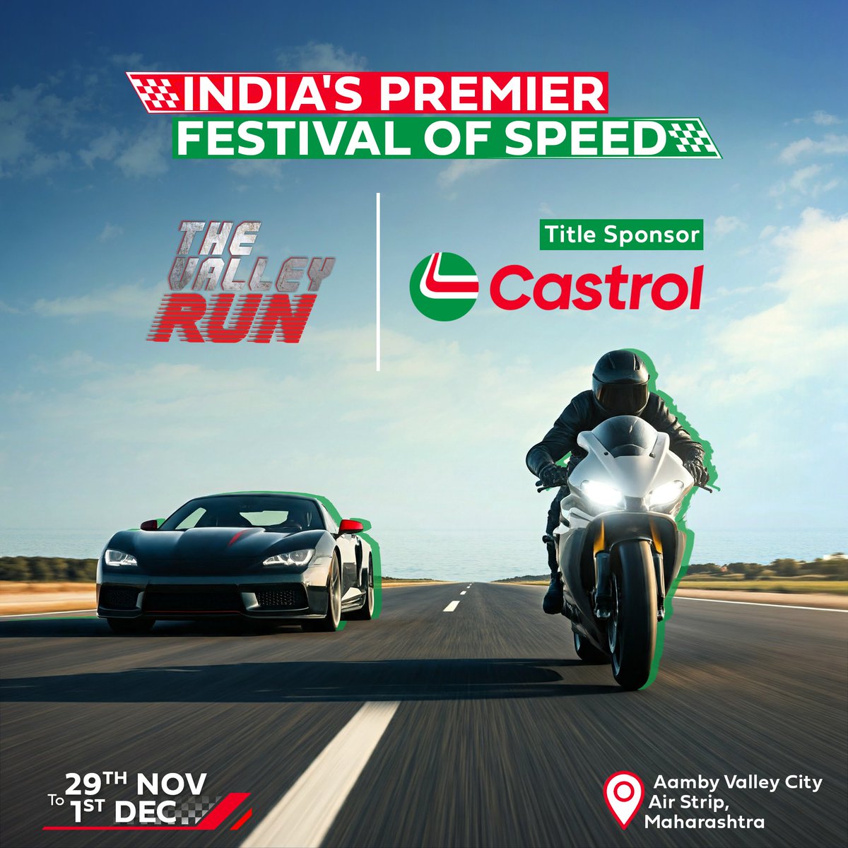 The track is ready, the engines are roaring, and the adrenaline is pumping Excited to support performance excellence, Castrol is thrilled to be the official title sponsor of the Valley Run Winter Edition, a much anticipated racing event in India The track is ready, the engines are roaring, and the adrenaline is pumping Excited to support performance excellence, Castr...