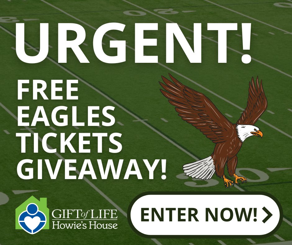 Howies_House's tweet photo. URGENT: Enter to win a pair of FREE Eagles tickets for the game against the Baltimore Ravens in Baltimore, MD at M&amp;T Bank Stadium THIS SUNDAY, December 1st at 4:30PM. You must enter TODAY at 3:45pm. The winner will be announced on social media at 4pm.https://t.co/UPSA5FJp7v https://t.co/sO03CcMqhD