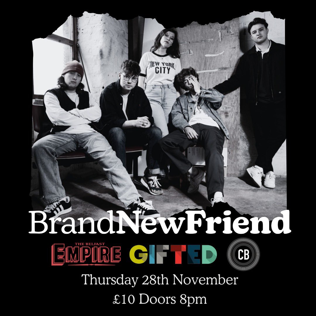brand new friend (@brandnewfriendz) on Twitter photo We are so excited to play our final show of 2024 TOMORROW night at <a href="/belfastEmpire/">Belfast Empire</a> for <a href="/Chordblossom/">Chordblossom</a> Gifted! Remaining tickets at link in bio 🎫 See you there! We are so excited to play our final show of 2024 TOMORROW night at <a href="/belfastEmpire/">Belfast Empire</a> for <a href="/Chordblossom/">Chordblossom</a> Gifted! Remaining tickets at link in bio 🎫 See you there!