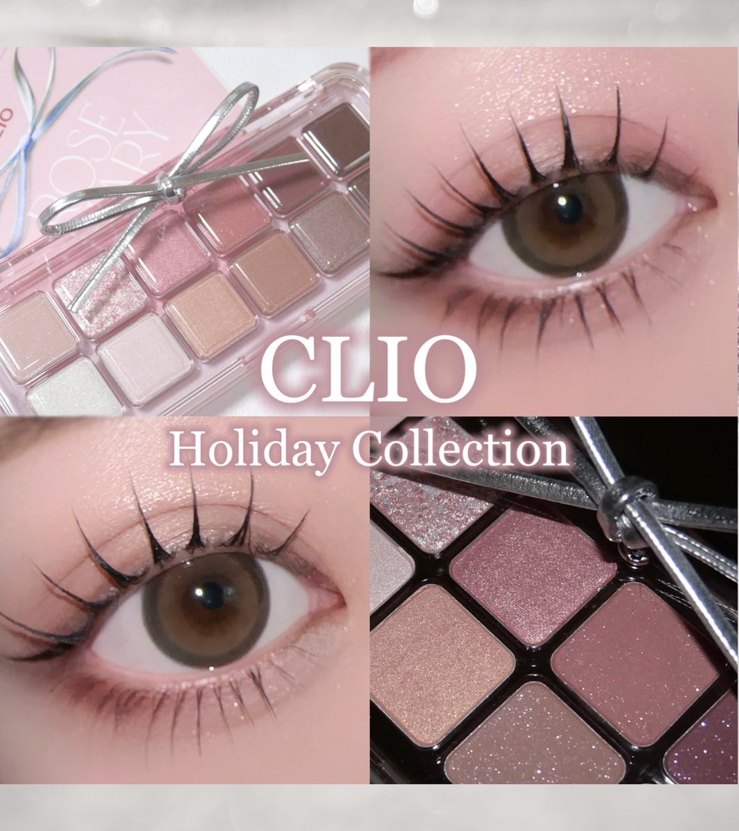 CLIO Holiday Collection ◾︎ Pro Eye Palette Air ↳101 Rose Diary