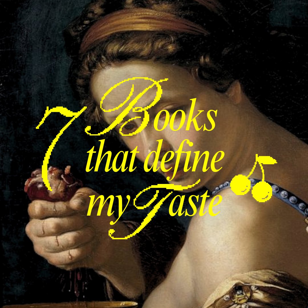 mothintoflames's tweet photo. 7 books that define my taste https://t.co/poRPuDqW4d