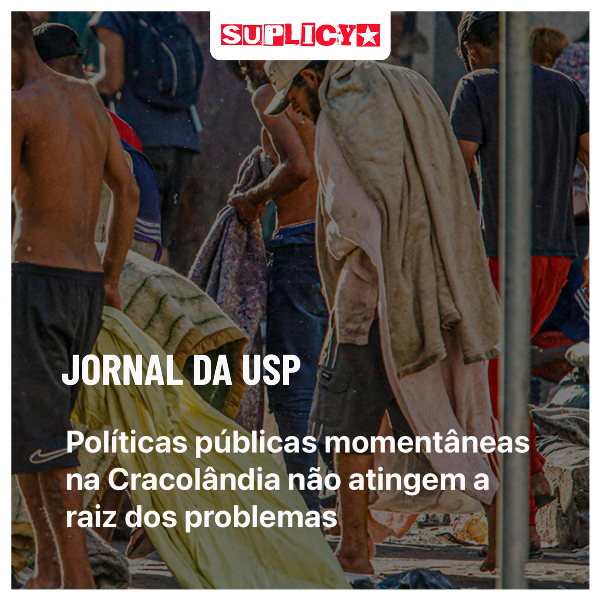 esuplicy's tweet photo. Excelente a entrevista do pesquisador de políticas públicas e advogado de direitos humanos, @giomagri, publicada no Jornal da USP. Ele destaca dados da pesquisa do Centro de Estudos da Metrópole (CEM) da @usponline com as percepções dos moradores da Cracolândia, + https://t.co/zx9J7HjeNS