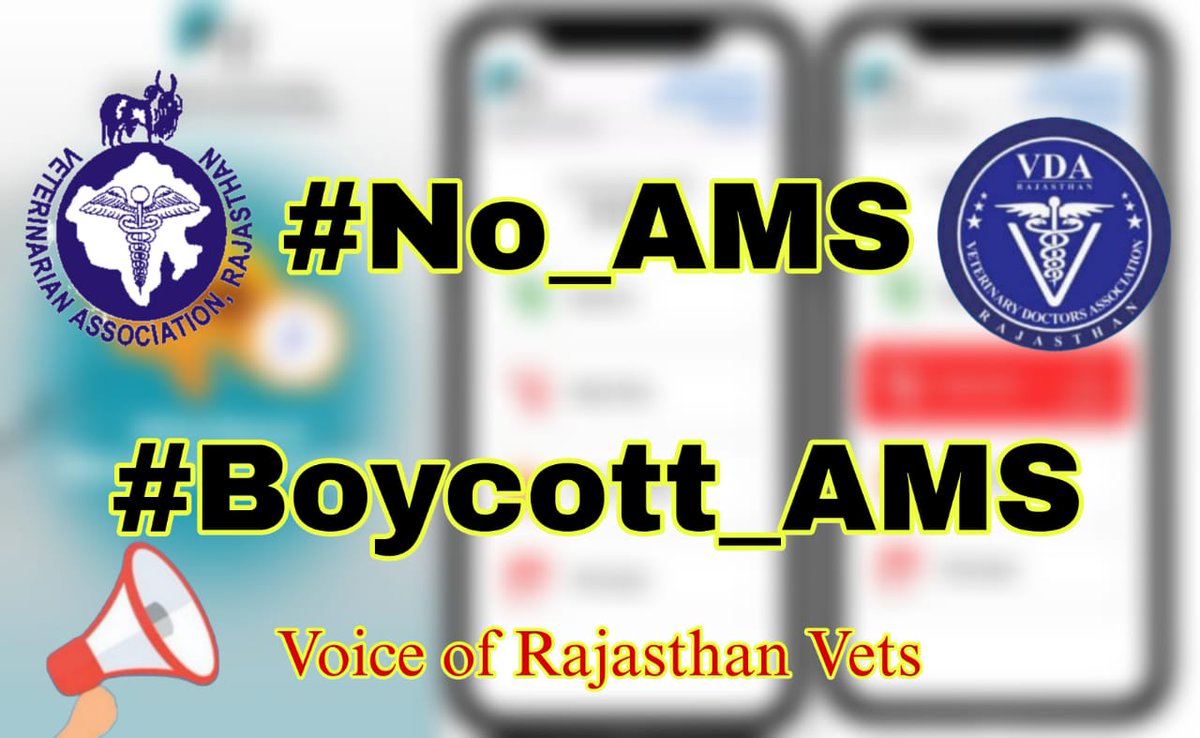 Dr Yogesh Arya (@dryogesharya) on Twitter photo #No_AMS
#Boycott_AMS
पशु चिकित्सकों को आधारभूत सुविधाएं दो, हमारा हक NPA, PG इंक्रीमेंट, मेडिकल की तरह DACP, नई VO भर्ती निकालो
<a href="/BhajanlalBjp/">Bhajanlal Sharma</a> <a href="/RajCMO/">CMO Rajasthan</a> <a href="/JoraramKumawat/">Joraram Kumawat</a> <a href="/AHDRajasthan/">Department Of Animal Husbandry, Govt Of Rajasthan</a> <a href="/DainikBhaskar/">Dainik Bhaskar</a> <a href="/rpbreakingnews/">Rajasthan Patrika</a> <a href="/zeerajasthan_/">ZEE Rajasthan</a> <a href="/1stIndiaNews/">First India News</a> <a href="/VeterinaryDoc12/">Veterinary Doctors Association Rajasthan</a> <a href="/ABPNews/">ABP News</a> <a href="/DDNewslive/">DD News</a> #No_AMS
#Boycott_AMS
पशु चिकित्सकों को आधारभूत सुविधाएं दो, हमारा हक NPA, PG इंक्रीमेंट, मेडिकल की तरह DACP, नई VO भर्ती निकालो
<a href="/BhajanlalBjp/">Bhajanlal Sharma</a> <a href="/RajCMO/">CMO Rajasthan</a> <a href="/JoraramKumawat/">Joraram Kumawat</a> <a href="/AHDRajasthan/">Department Of Animal Husbandry, Govt Of Rajasthan</a> <a href="/DainikBhaskar/">Dainik Bhaskar</a> <a href="/rpbreakingnews/">Rajasthan Patrika</a> <a href="/zeerajasthan_/">ZEE Rajasthan</a> <a href="/1stIndiaNews/">First India News</a> <a href="/VeterinaryDoc12/">Veterinary Doctors Association Rajasthan</a> <a href="/ABPNews/">ABP News</a> <a href="/DDNewslive/">DD News</a>
