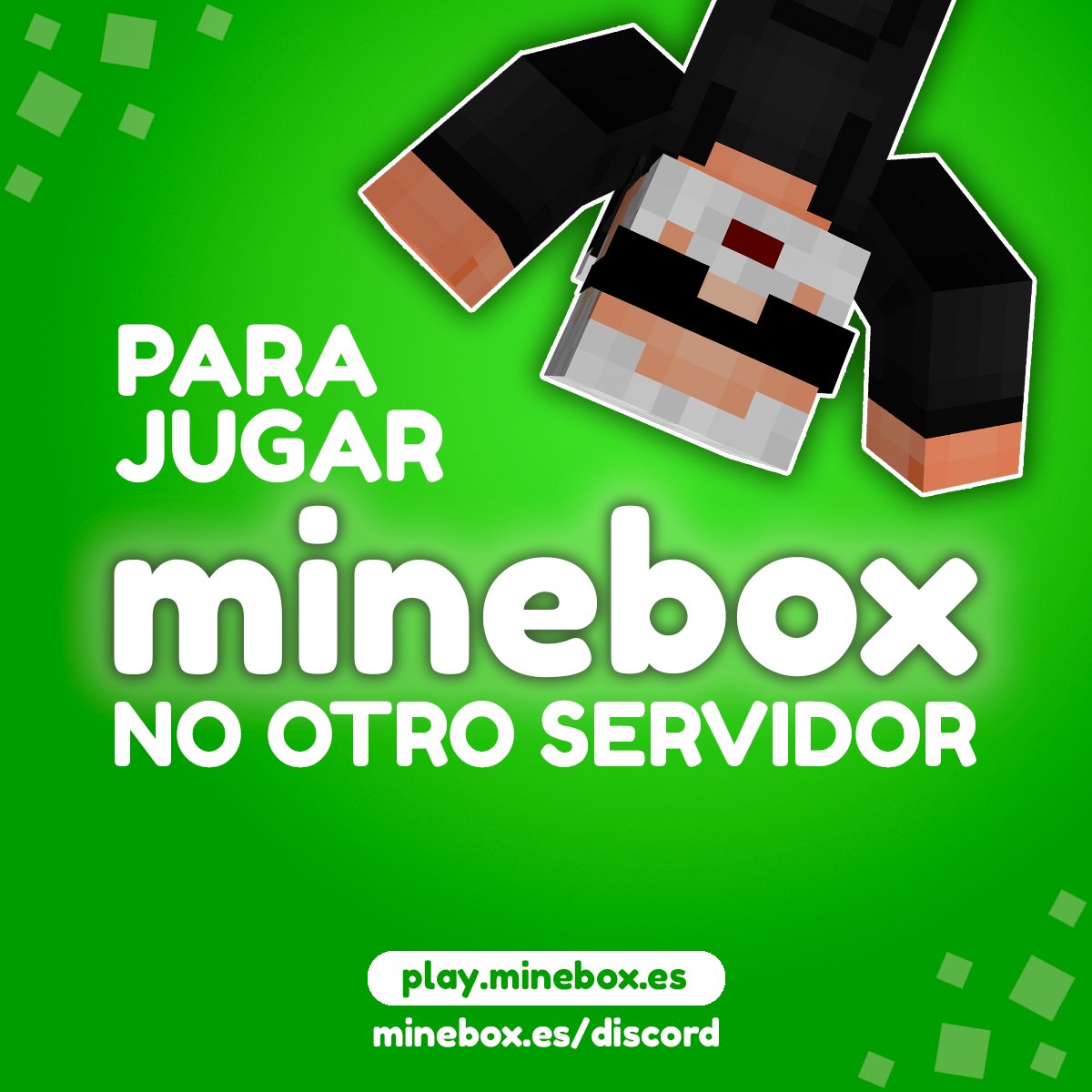 ❤️¡TU SERVIDOR DE CONFIANZA!

Recuerda que...
Para jugar, MINEBOX. No otro servidor.😜

📣¿Aún no es tu servidor de confianza? ¡Coméntanos qué te gustaría ver en nuestro servidor para mejorar!

🎈Te esperamos en play.minebox.es