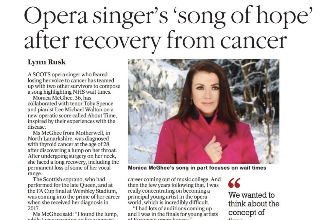 not only is my very talented father to be congratulated for co-writing the lyrics with me for my composition on the #AboutTime campaign, but his excellent photography skills are also being used across Scottish press 🤍 #prouddaughter