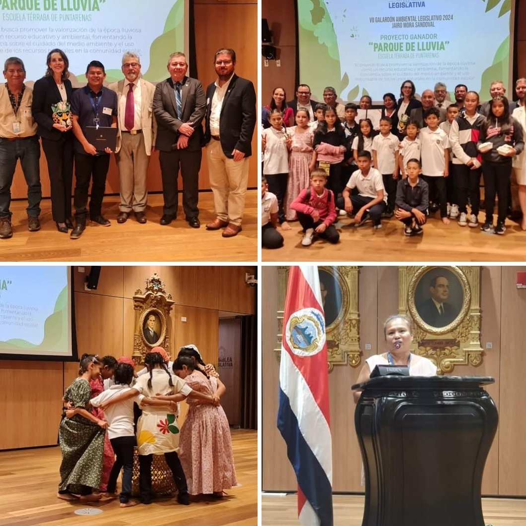 gabrielasroman's tweet photo. Muy honrada de haber sido parte del Jurado del Galardón Ambiental de la Asamblea Legislativa!!!🙏🏻❤️
Hoy entregamos el premio a la Escuela de Térraba por su proyecto "Parque de Lluvia"!!!
Un proyecto que será un ejemplo para el país!!!
Mi corazón lleno de gratitud!!!❤️❤️❤️ https://t.co/nunRRPQAds