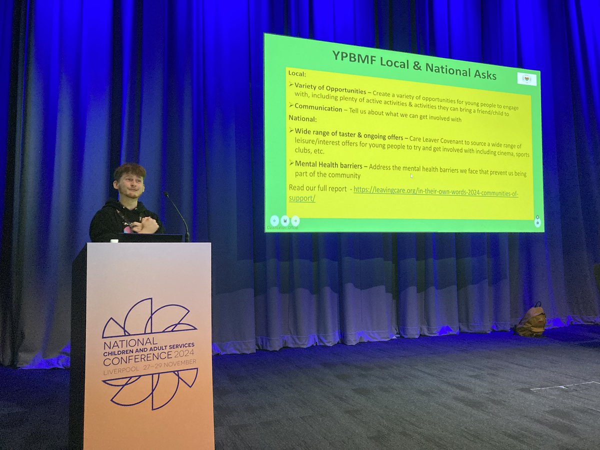 LGAChildren (@lgachildren) on Twitter photo Brilliant to hear from members of the Young People’s Benchmarking Forum about key messages from care experienced young people - clear, powerful messages. #ncasc24 Read “In  Their Own Words” here: members.leavingcare.org/landing/profes… Brilliant to hear from members of the Young People’s Benchmarking Forum about key messages from care experienced young people - clear, powerful messages. #ncasc24 Read “In  Their Own Words” here: members.leavingcare.org/landing/profes…