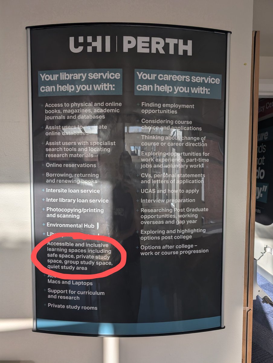 CaraSteel2's tweet photo. As a disabled person I'd like to highlight how non-inclusive our library is @UHIPerth_ . https://t.co/bpmRWSHVsD