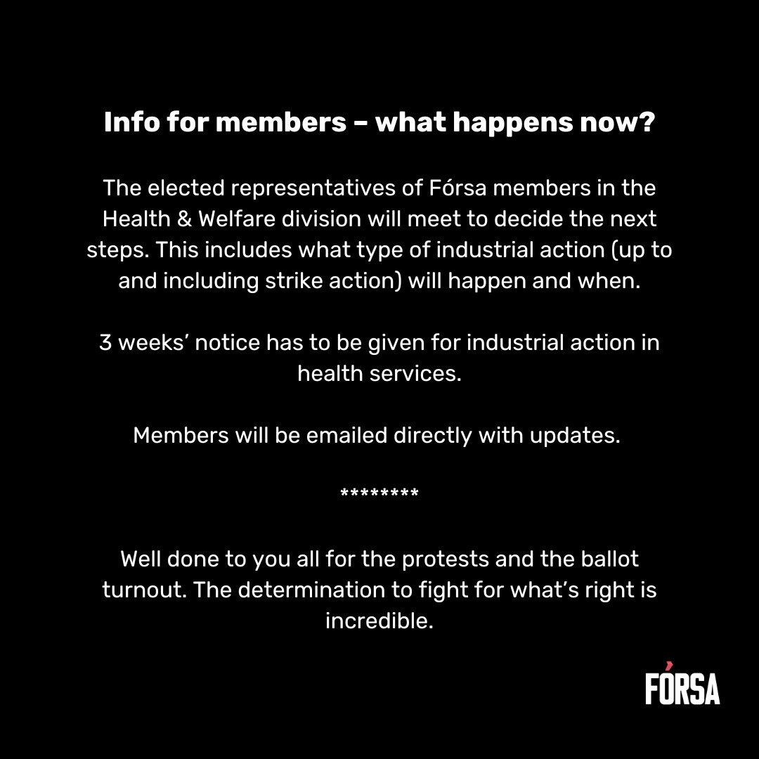 Fórsa trade union tweet media