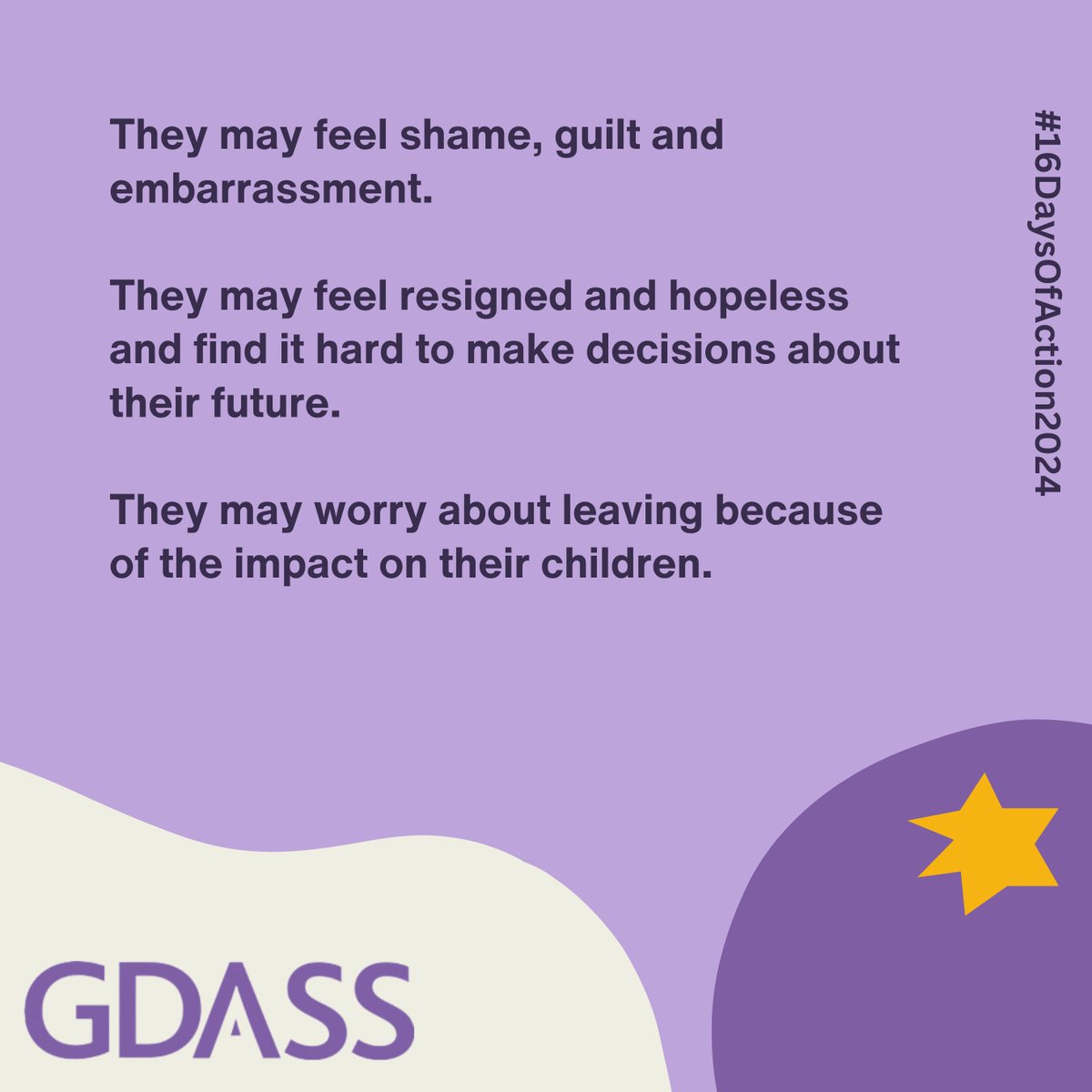 When supporting a friend or family member who may be experiencing domestic abuse, it's important to understand how they might be feeling.