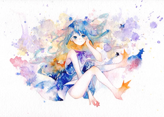 まじこのレベルの水彩はもう描けない… 