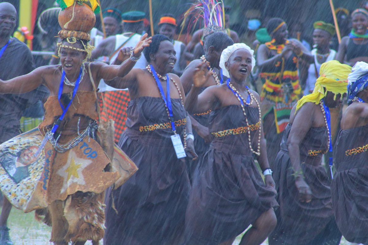 Mglsd_UG's tweet photo. The sudden down pour has not damped the mood here at the Ateker Reunion festival. Celebrations are still in high gear with delegates from Kenya, Ethiopia, South Sudan and Tanzania gracing the function here at Soroti Sports Grounds. This is the first day of the festival which is set to conclude on 29th Nov.
#AtekerReunionUG2024 
#AtekerReunionFestival2024