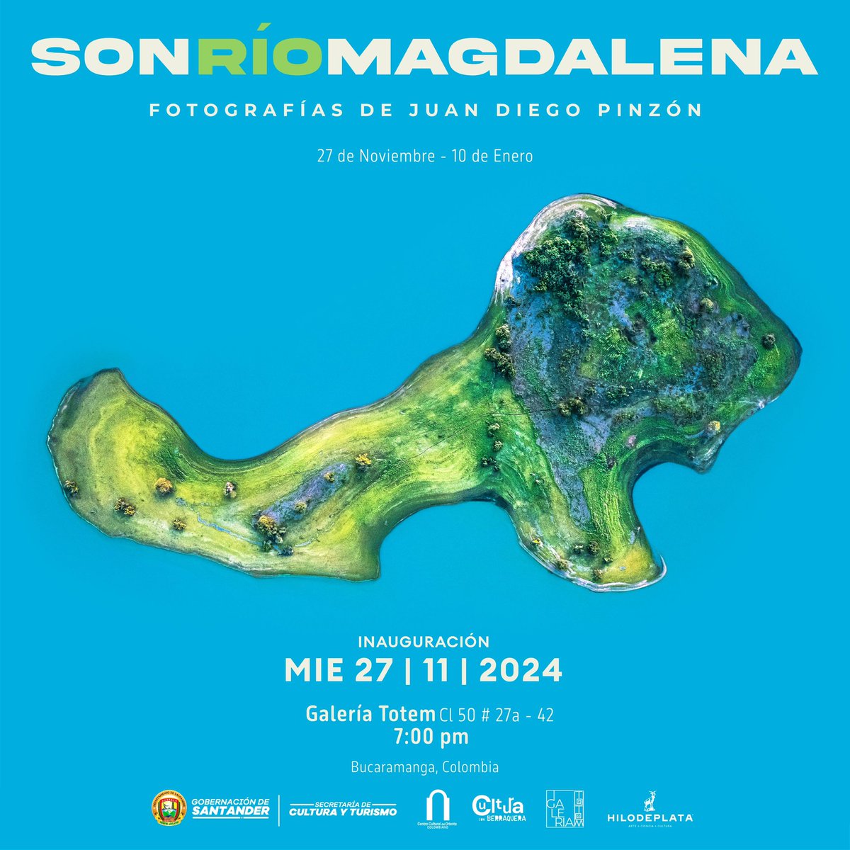 Los invito a la exposición de <a href="/juandimage/">Juan Diego Pinzon</a> #SonrioMagdalena, además de ser un abrebocas al libro que publicaremos en 2025 es un homenaje visual que transforma la belleza en una reflexión profunda sobre nuestra relación con el río Magdalena, la principal arteria fluvial de 🇨🇴
