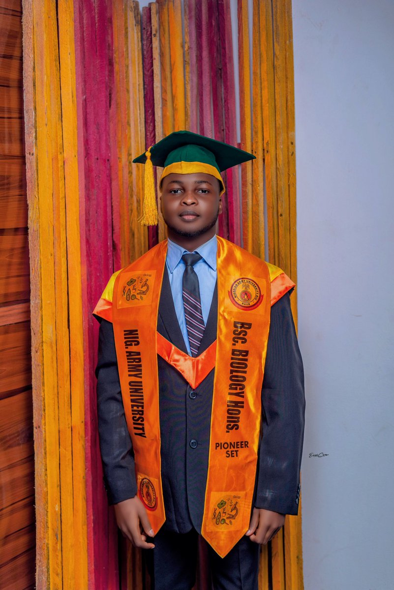 🎓 1 Year and Counting…🎓 
On October 28, 2023, I graduated from Nigerian Army University Biu <a href="/NAUniBiu/">Nigerian Army University Biu</a> .Now, a year later, the lessons I gained from NAUB continue to shape my journey and I’m excited for what lies ahead 💪✨.  

 #NigerianArmyUniversityBiu  #NAUB
#Biology
