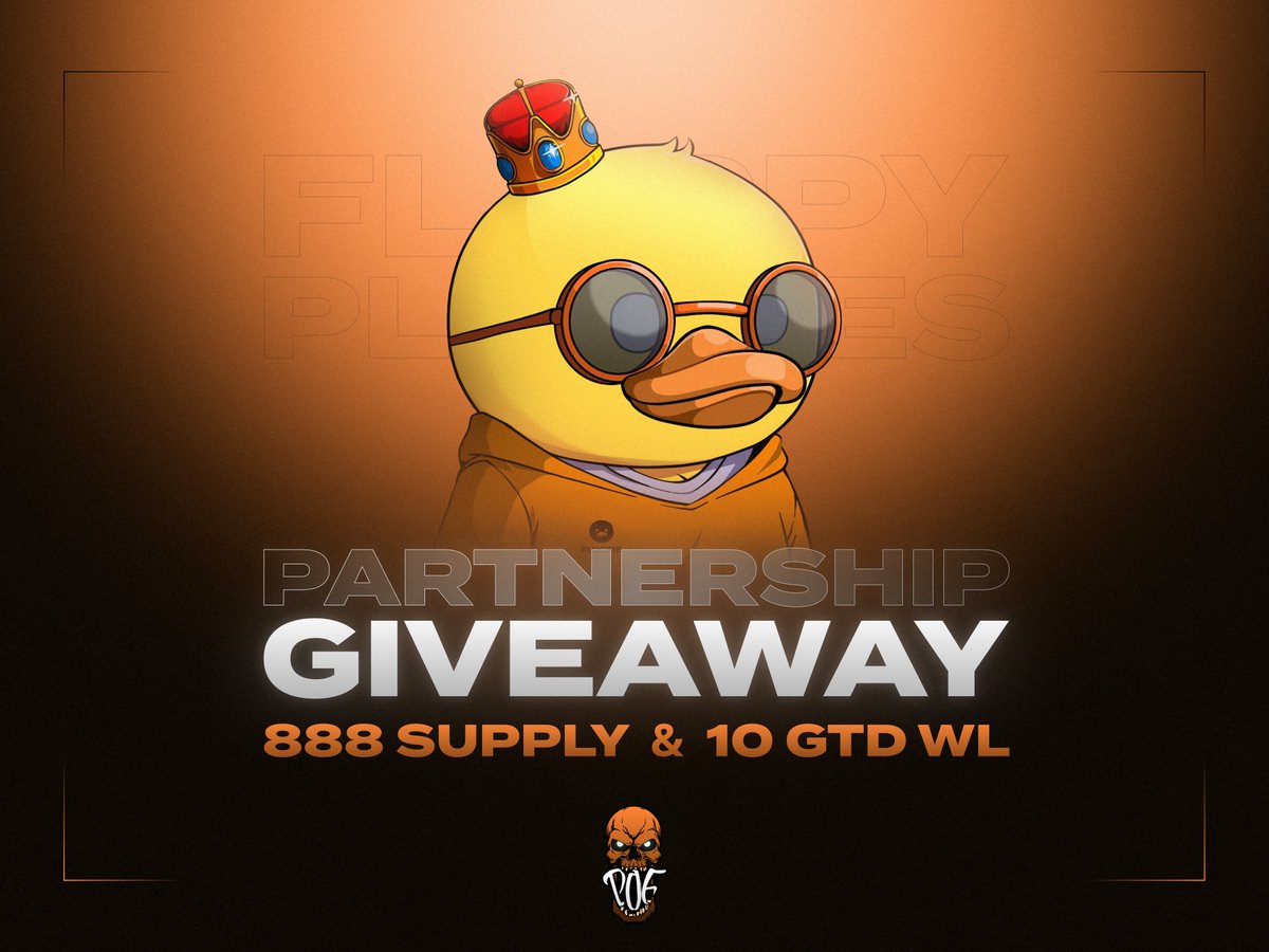 Partner Giveaway 10 GTD WL from <a href="/FlappyPluckies/">Flappy Pluckies</a> 

Price 8 Ape | 888 Supply 

- Follow <a href="/The_POF_/">Pearl of Freedom</a> and <a href="/FlappyPluckies/">Flappy Pluckies</a>  
- ❤️🔁
- Drop Apechain wallet

⏰ 24 hours.

There will be 10 winners.

The wallets of the winners will be transferred to the partner.

Good luck!