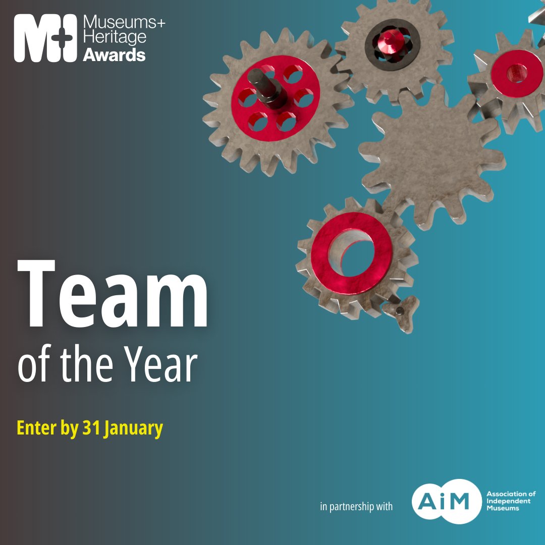 AIM (@aimuseums) on Twitter photo We're again partnering with our friends <a href="/MandHShow/">Museums + Heritage Show & Awards</a> to celebrate Team of the Year. Have you submitted your nomination yet?! Enter by 31 Jan '25👍 We're again partnering with our friends <a href="/MandHShow/">Museums + Heritage Show & Awards</a> to celebrate Team of the Year. Have you submitted your nomination yet?! Enter by 31 Jan '25👍