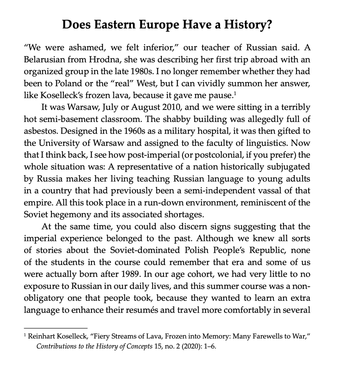 Now that I’m back from this year's ASEEES, where I got my hard copy from <a href="/StechM/">Marko R. Stech</a>, I’m sure that it’s for real. Excited to see my thoughts published along the contributions from so many leaders of our field.