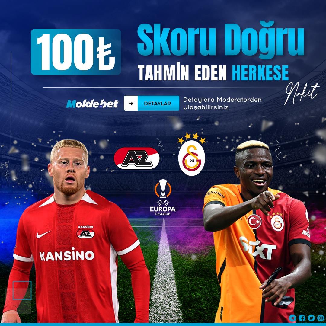 🔥HERKESE 100₺ NAKİT ÖDÜL💸

🔥 TAHMİNİNİ YAZ

🚀 Havale Yatırıma %30 NAKİT!

📣 %25 Casino Discount!

💵 5Dk'da Ödeme Garantisi ! 

📲 X adresimizi takip et !

🗣 Tahminde  5 arkadaşını etiketle
📣 Her üyemiz 1 kere yararlanabilir!
✅  Gönderiyi RT yap
🔄 Maks. çekim 500₺
📣