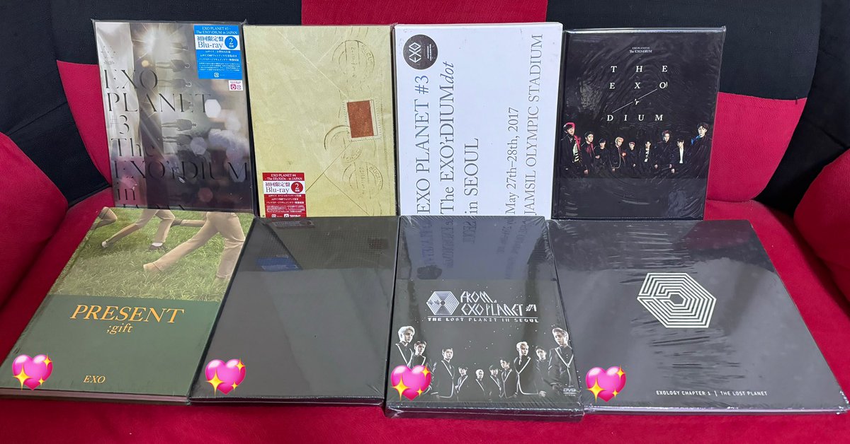 [ #PSB_Onhand ]

EXO DVD BLU-RAY / BROCHURE / PHOTOBOOK ✨

📅 DOP: AFTER 1 MONTH OC sent 
with 💖 = sealed or unopened

DM US IF INTERESTED.

🏷️ wts lfb ph exploration exordium present the gift exology planet elyxion